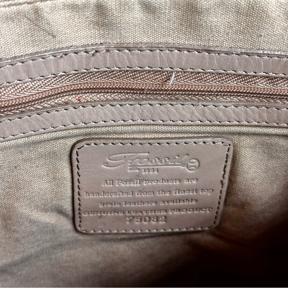 Fossil Woven Leather Y2K Mini Handbag Shoulder Bag‎ Basketweave Boho 75082 - Picture 8 of 9